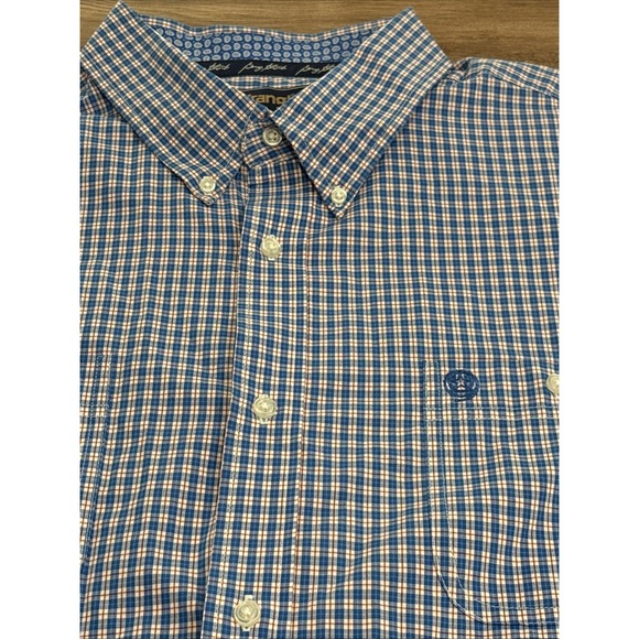 Wrangler Other - Wrangler Mens Western‎ George Strait Short Sleeve Cotton Blend Plaid Shirt 3X